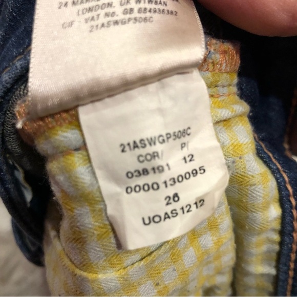 Pilcro Edit Fit Distressed Skinny Jeans‎ Medium Wash 26 - Picture 6 of 12